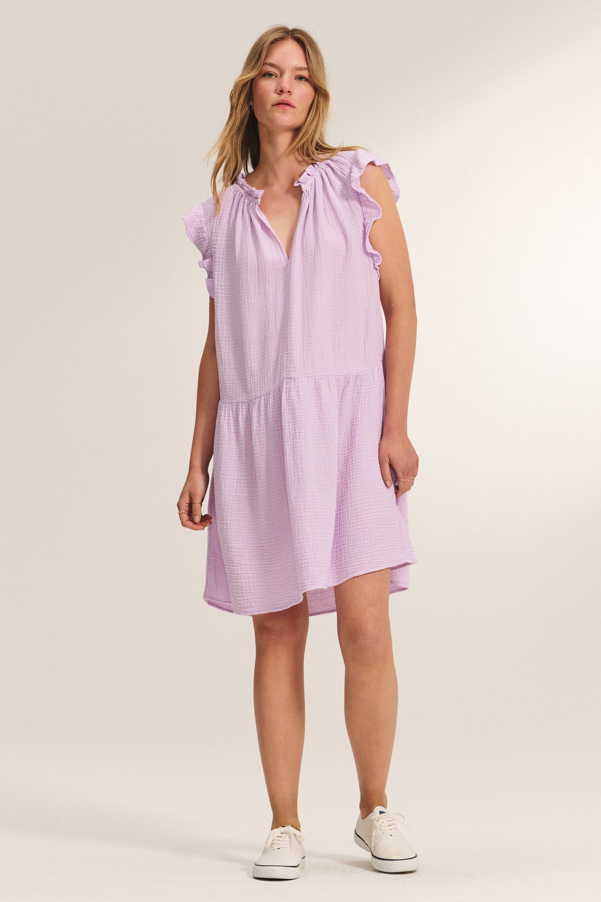 ANNIE COTTON GAUZE DRESS