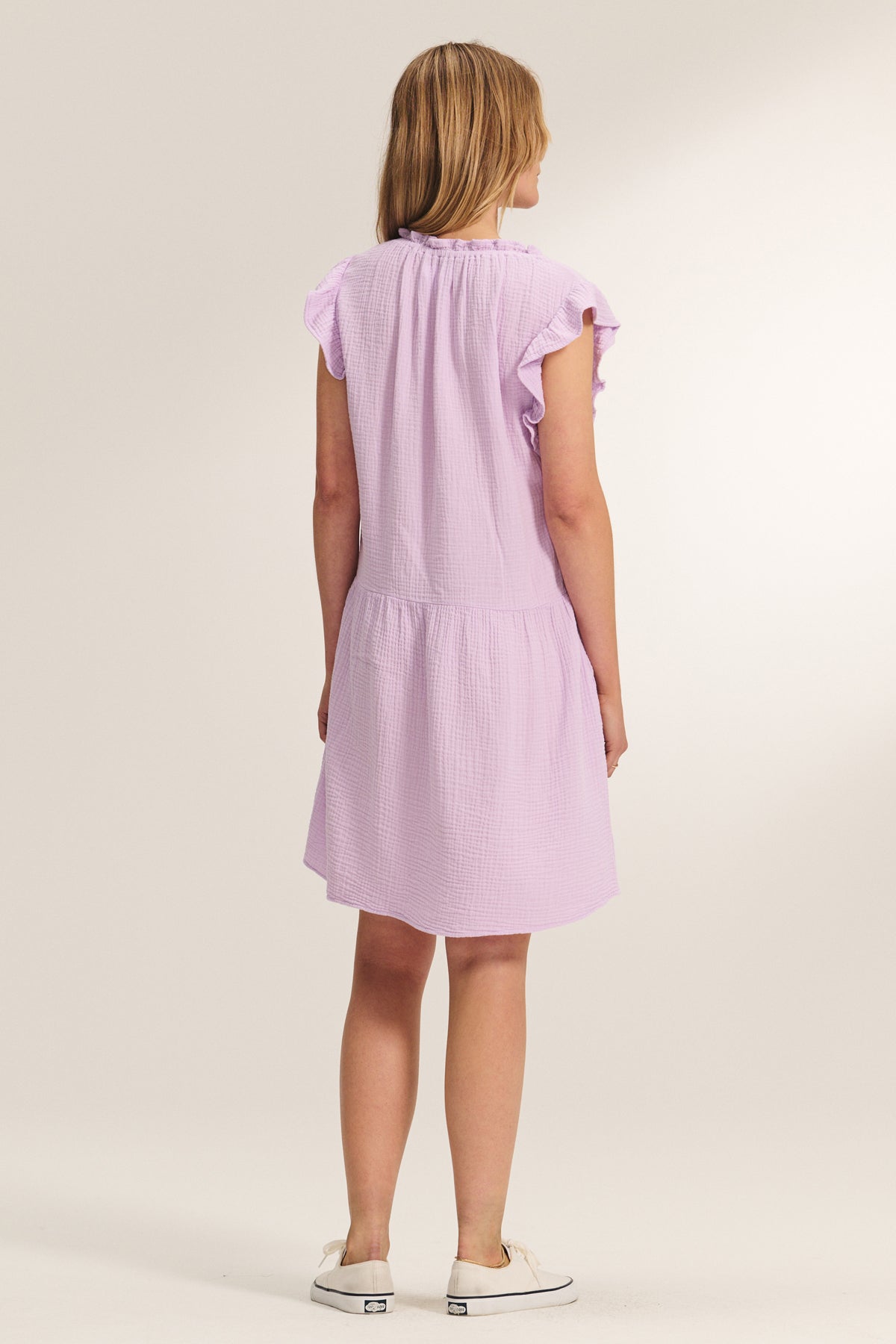 ANNIE COTTON GAUZE DRESS