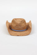 RAFFIA CROCHET COWBOY HAT