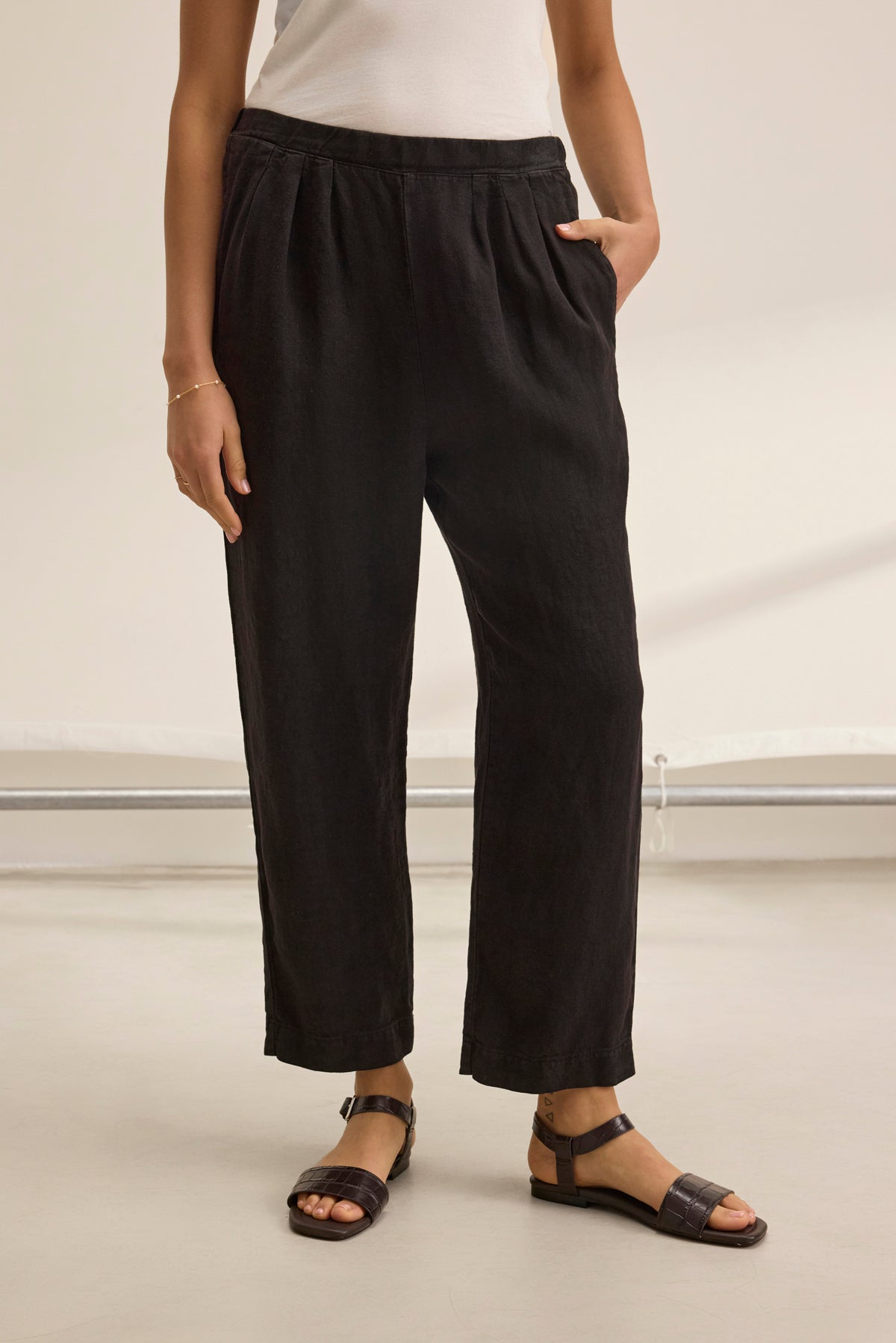 CLEE HEAVY LINEN PANT