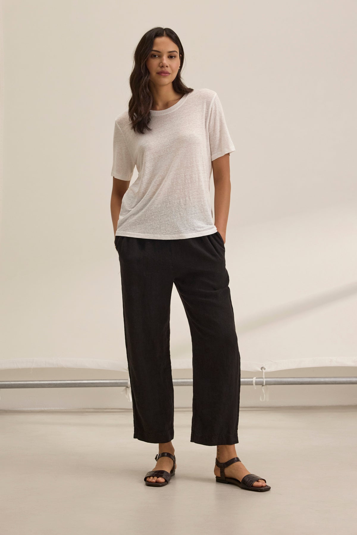 CLEE HEAVY LINEN PANT