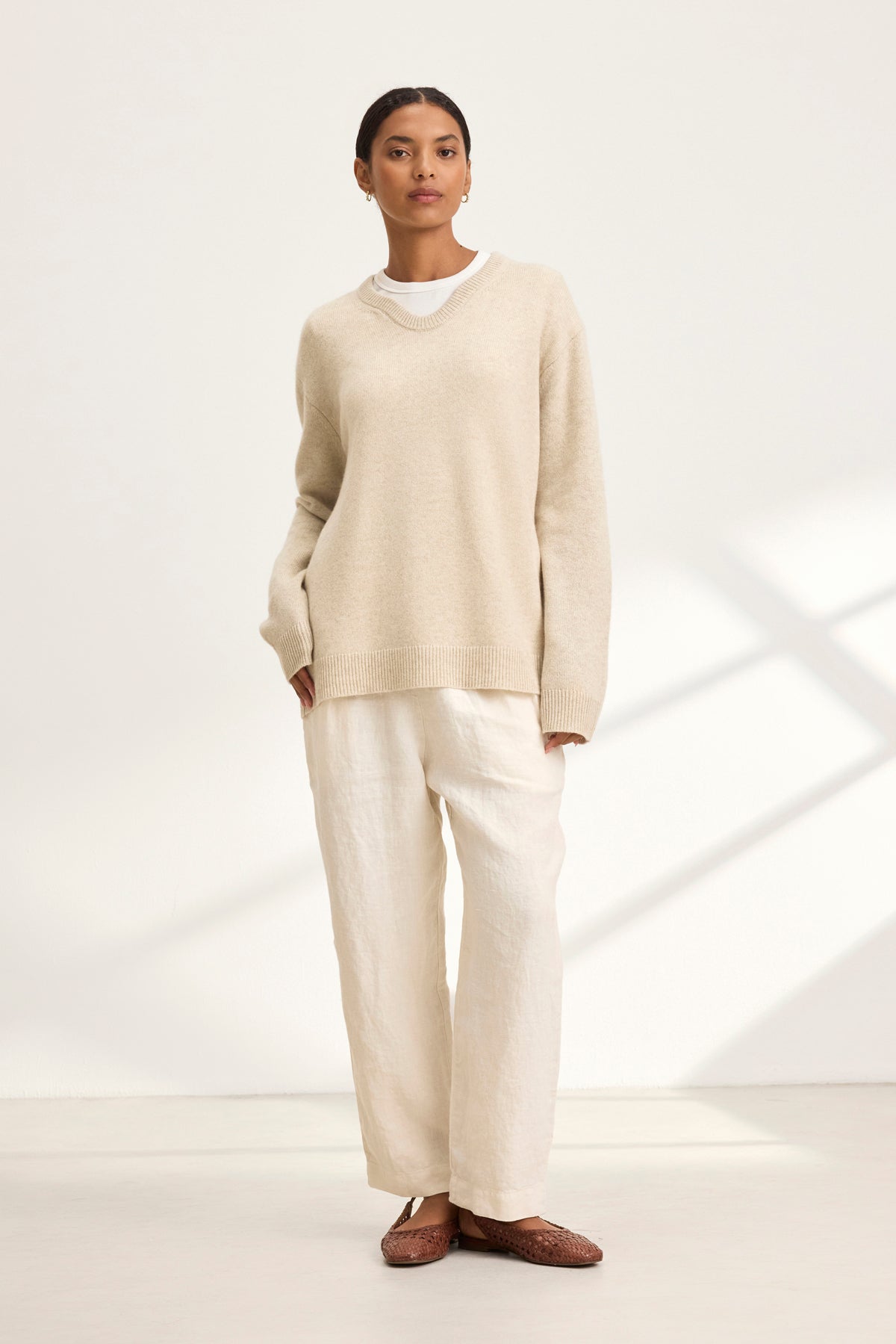 CLEE HEAVY LINEN PANT