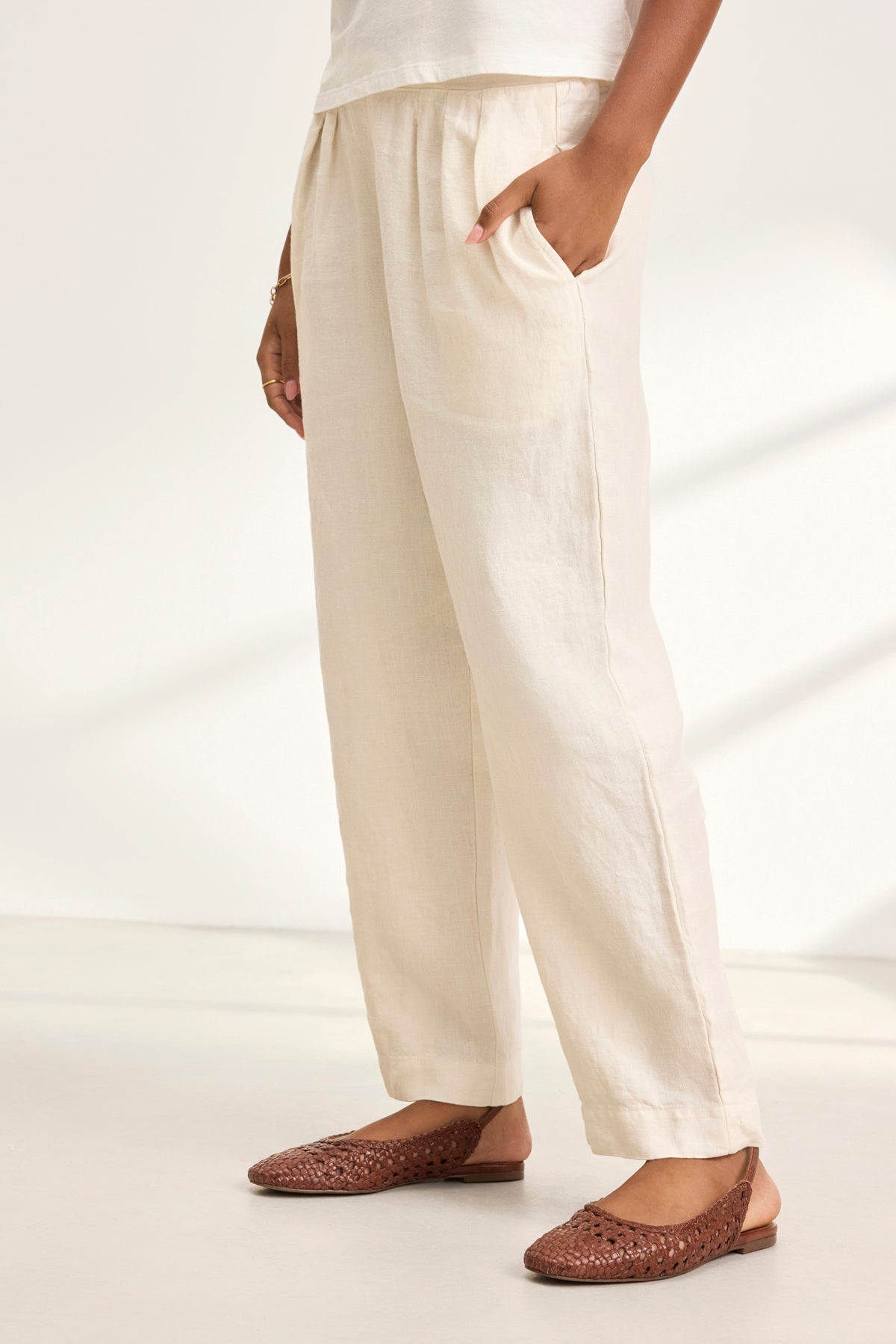 CLEE HEAVY LINEN PANT