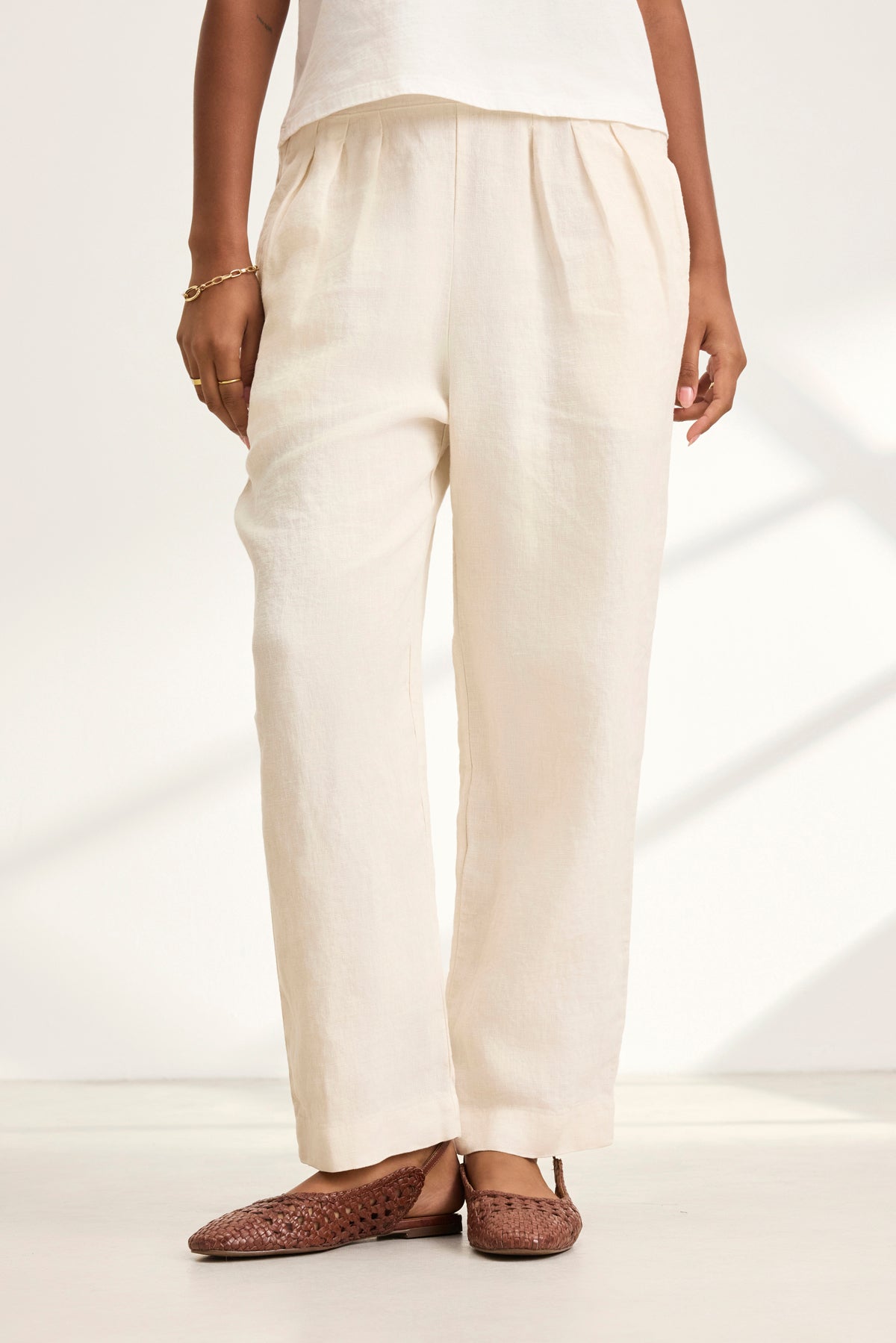 CLEE HEAVY LINEN PANT