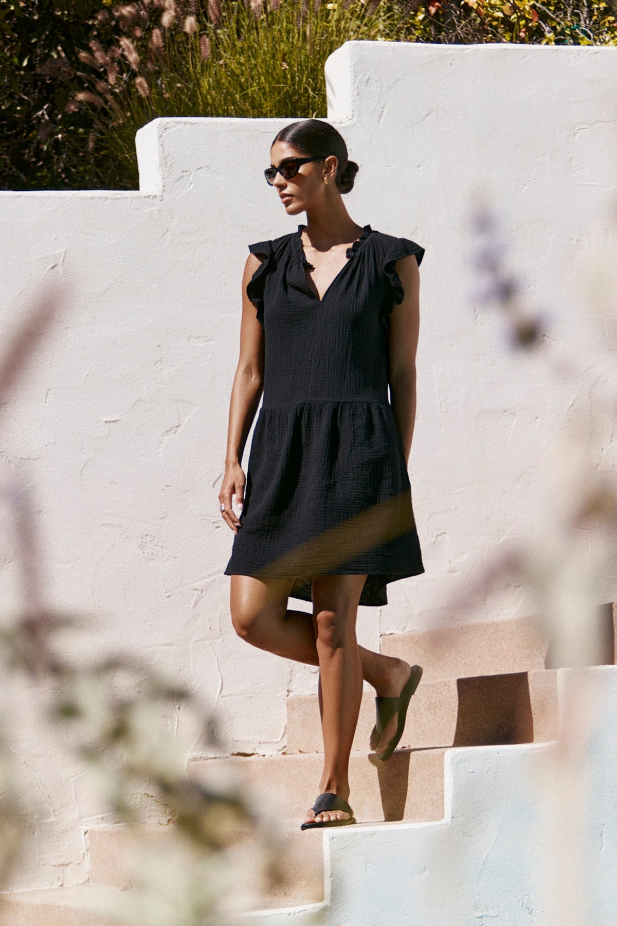 ANNIE COTTON GAUZE DRESS