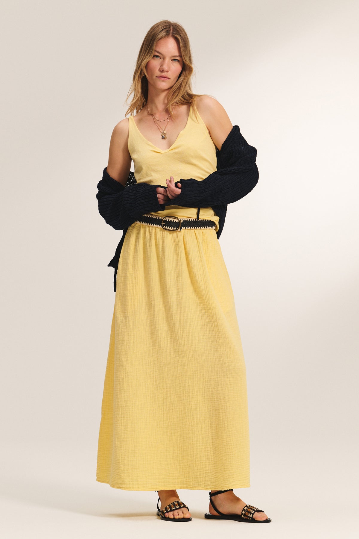 CELESTE COTTON GAUZE SKIRT