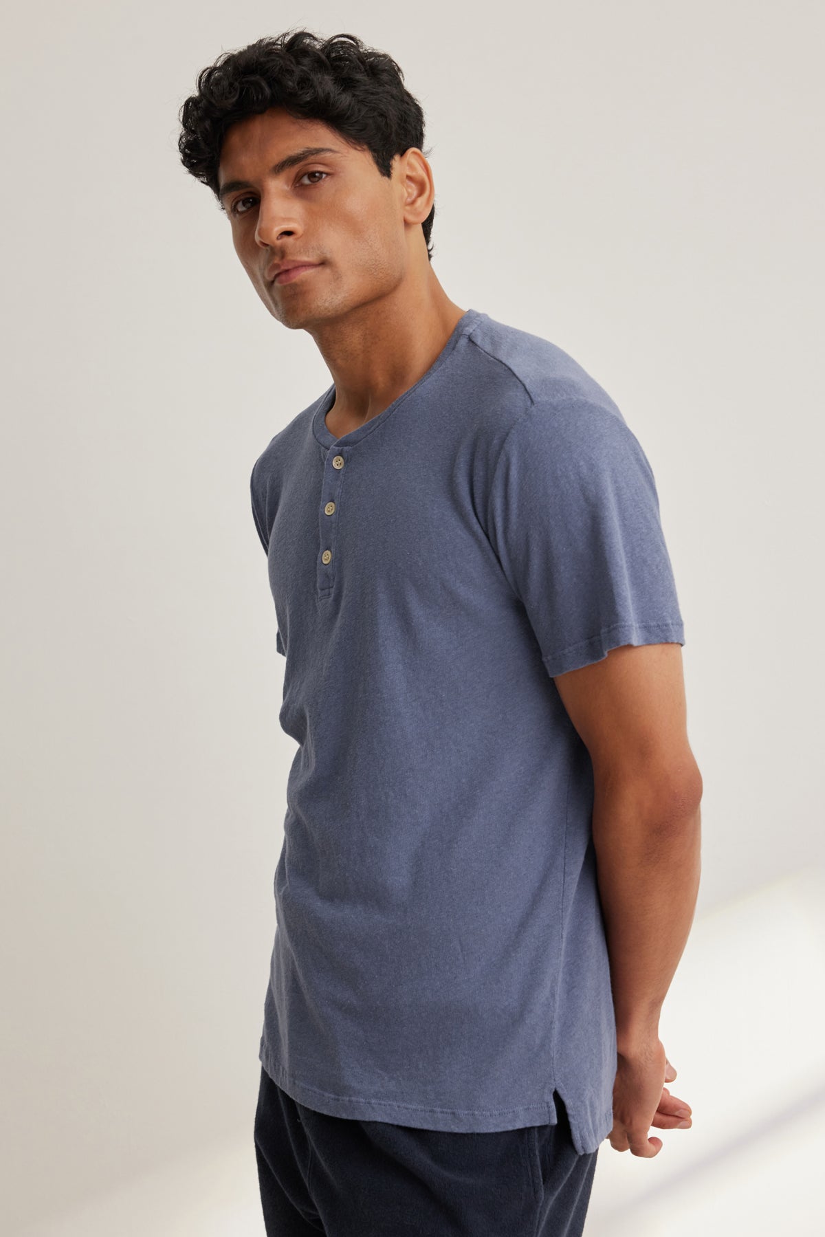 LIONEL LINEN COTTON HENLEY