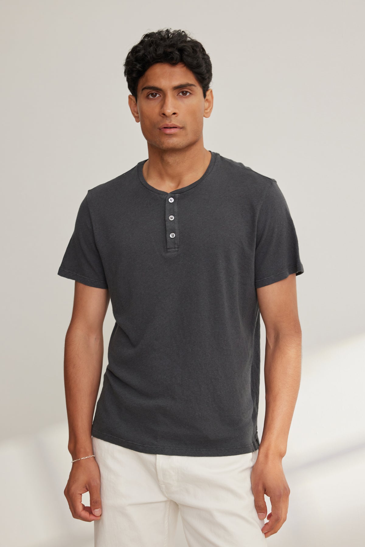 LIONEL LINEN COTTON HENLEY