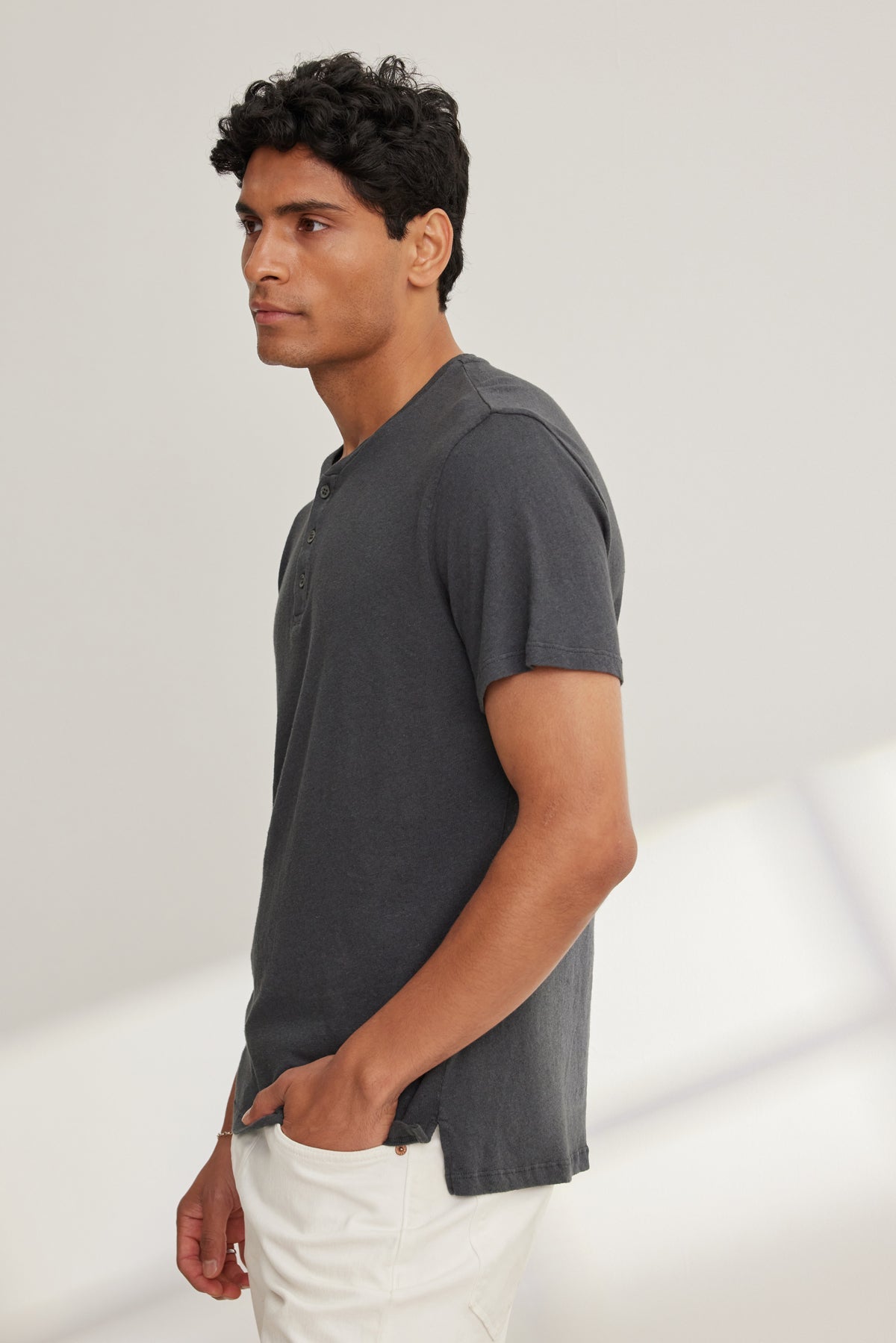 LIONEL LINEN COTTON HENLEY
