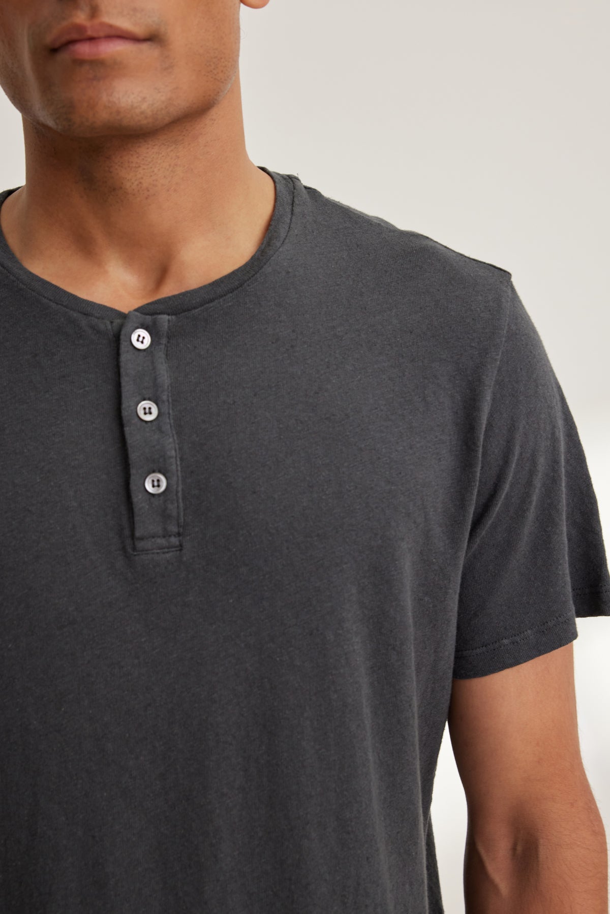 LIONEL LINEN COTTON HENLEY