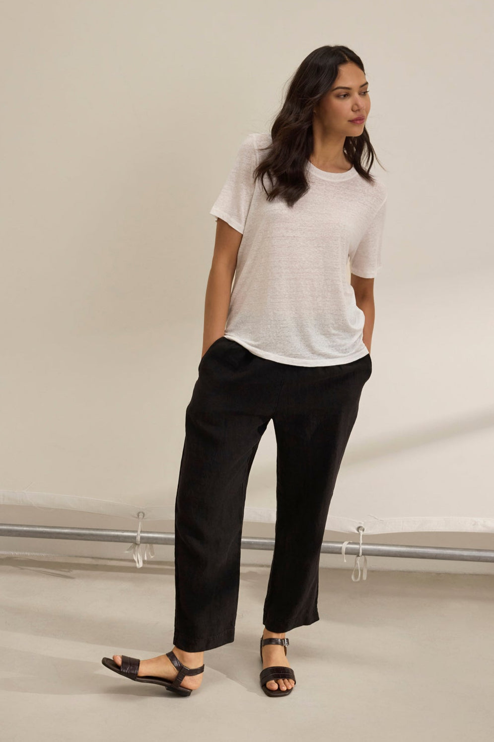 HERITAGE LINEN KNIT TEE