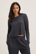 KARA LINEN KNIT TEE