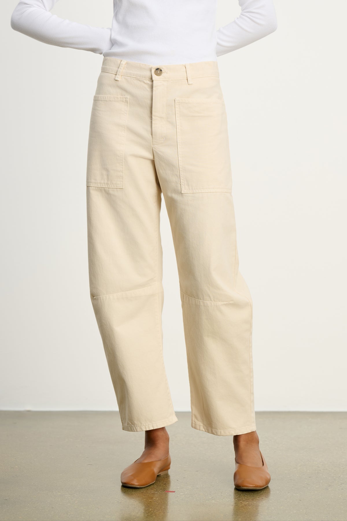 BRYLIE SANDED TWILL UTILITY PANT
