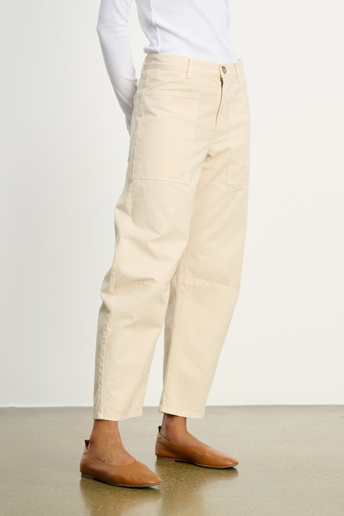 BRYLIE SANDED TWILL UTILITY PANT