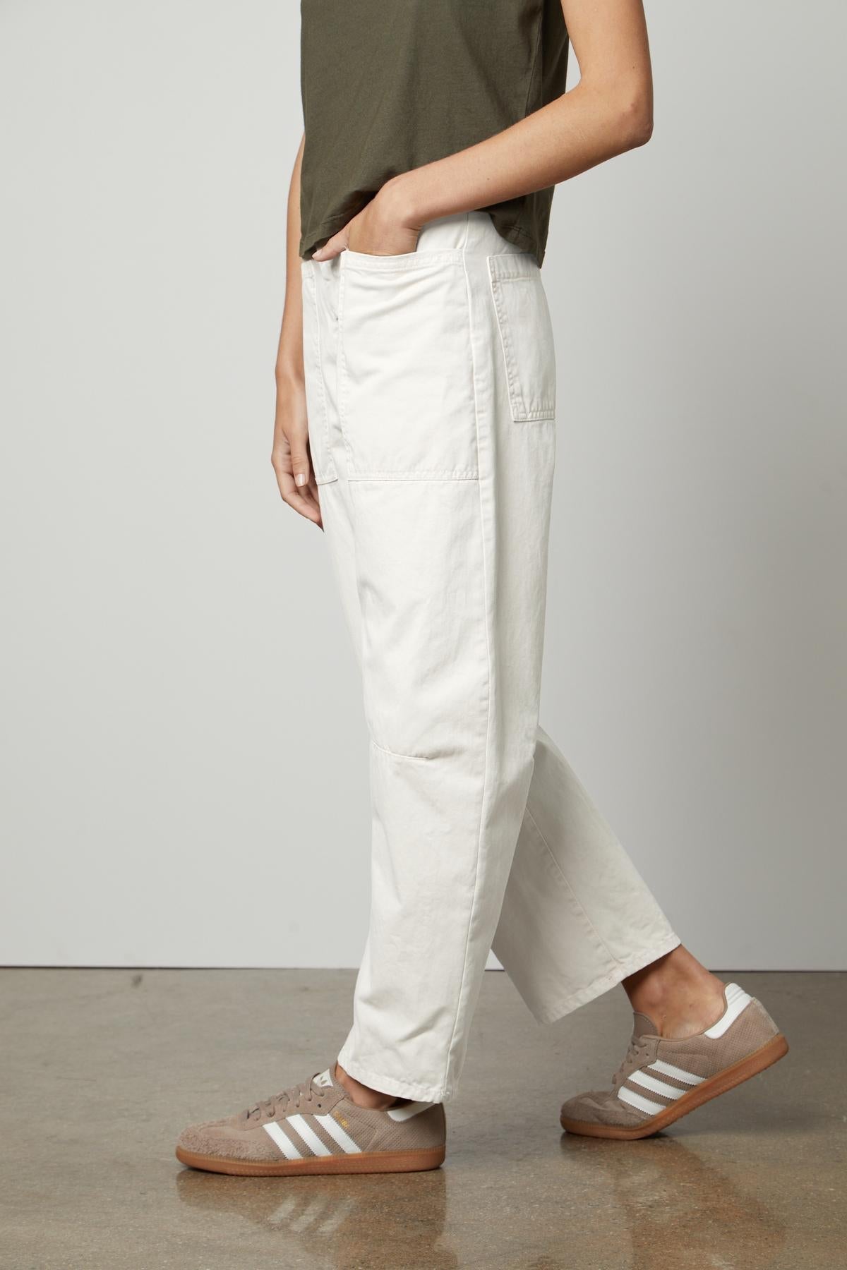 BRYLIE SANDED TWILL UTILITY PANT