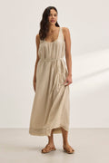BAYOU SILK COTTON VOILE DRESS