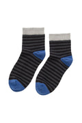 STRIPED SHORT CREW SOCK BY LITTLE RIVER SOCK MILL