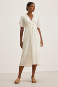 ELOISE TEXTURED COTTON GAUZE DRESS