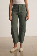 BRYLIE SANDED TWILL UTILITY PANT