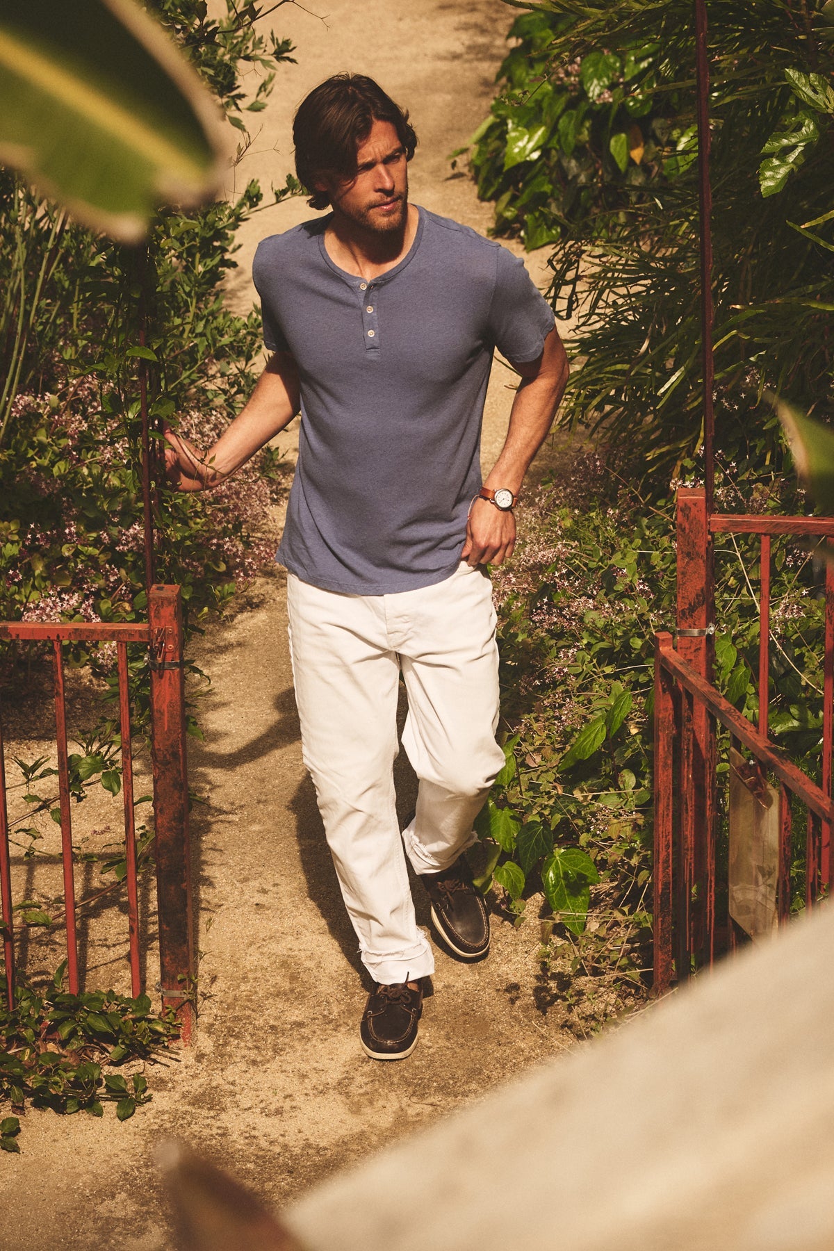 LIONEL LINEN COTTON HENLEY