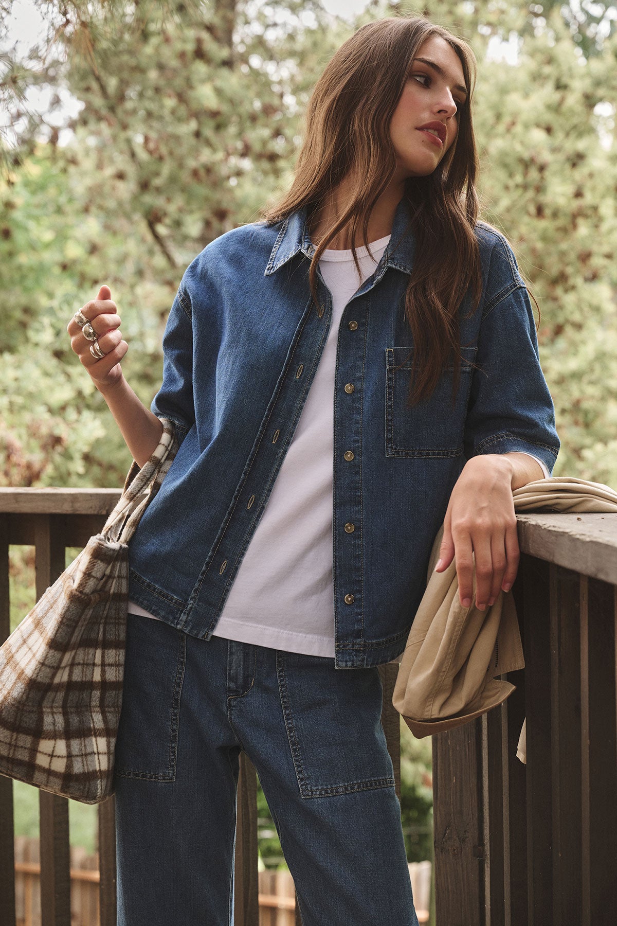PLAID TOTE