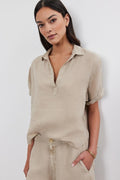 ELERIE LINEN TOP