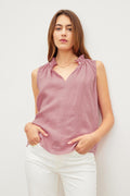 MASIE LINEN TANK TOP
