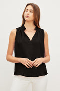 MASIE LINEN TANK TOP