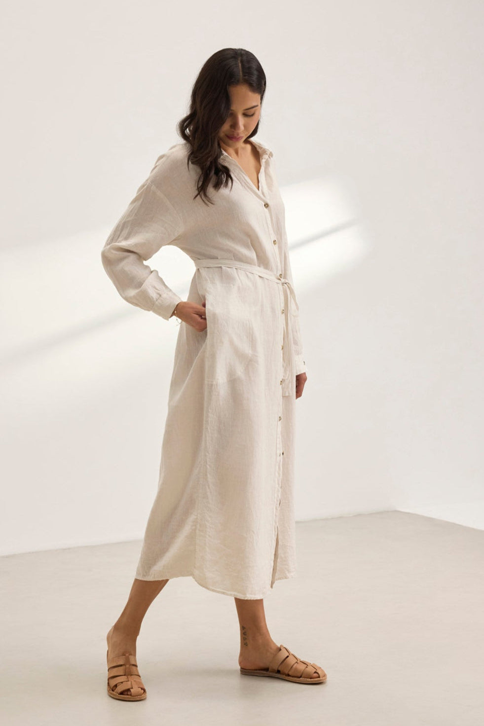 NICOLE LINEN DRESS