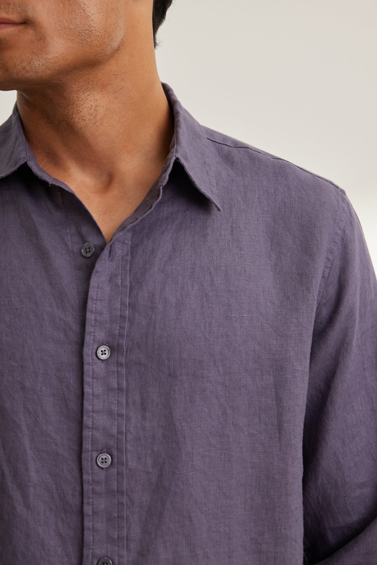 CARUSO LINEN BUTTON-UP SHIRT