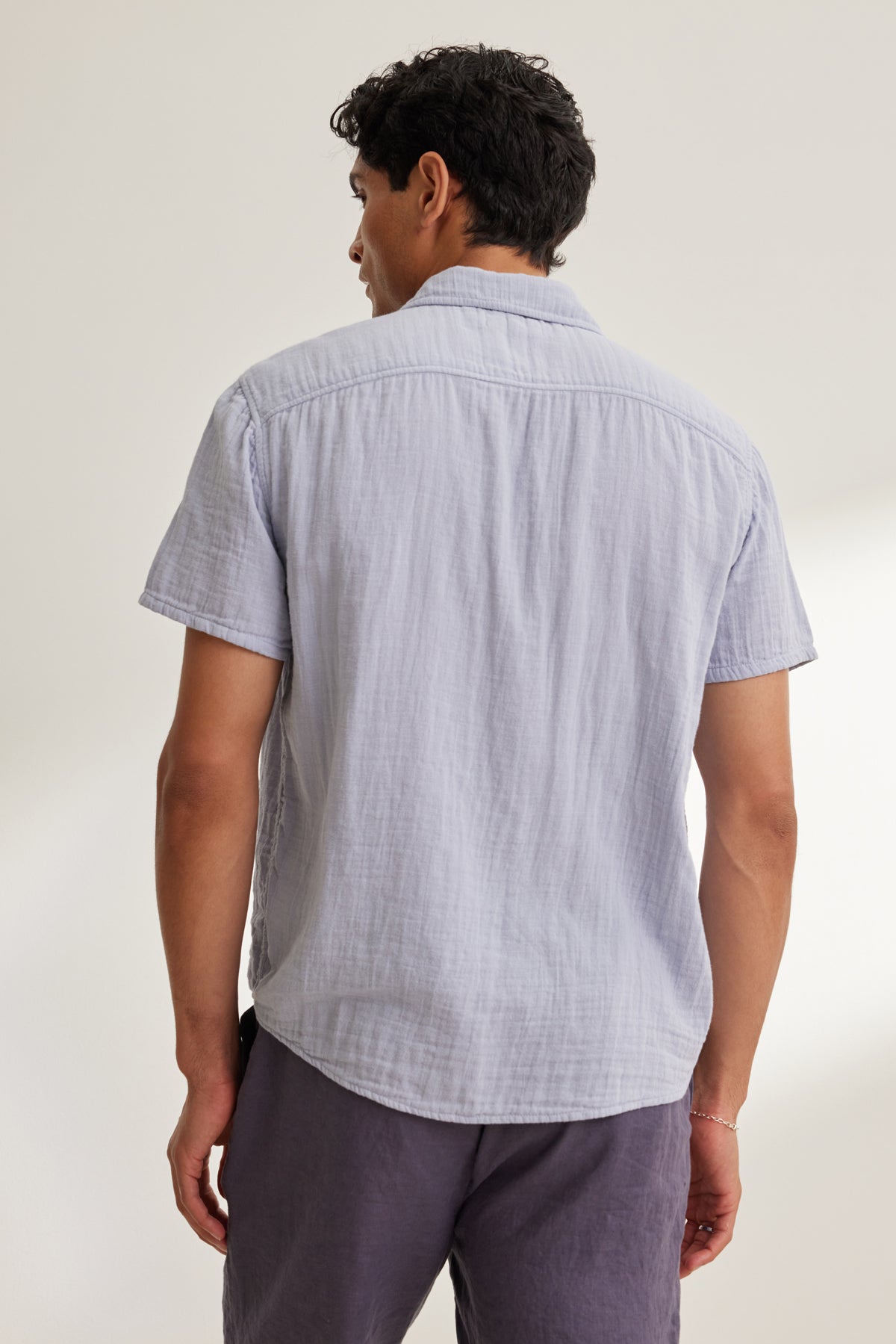 CHRISTIAN COTTON GAUZE BUTTON-UP SHIRT