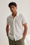 CHRISTIAN COTTON GAUZE BUTTON-UP SHIRT