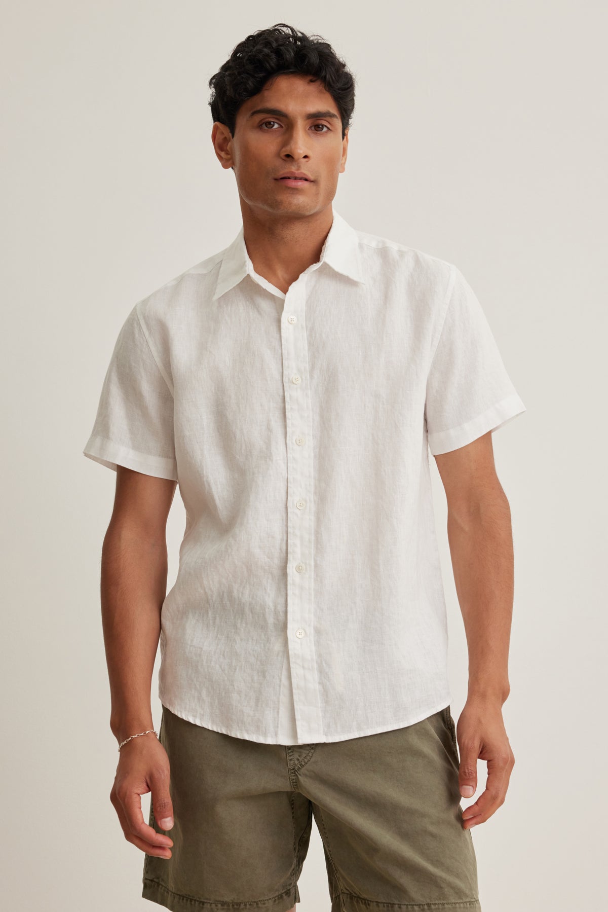 MICAH LINEN BUTTON-UP SHIRT