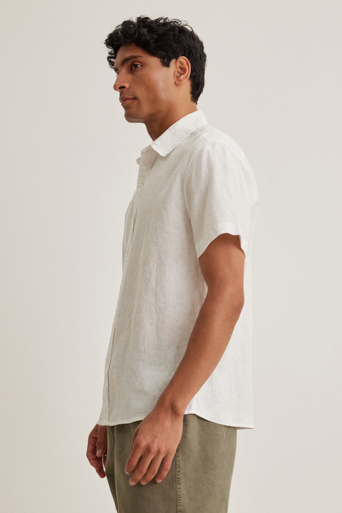 MICAH LINEN BUTTON-UP SHIRT